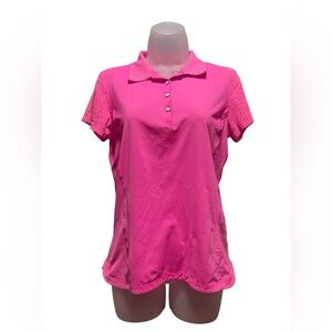 Lady Hagen Golf Tennis Pickleball Pink Polo